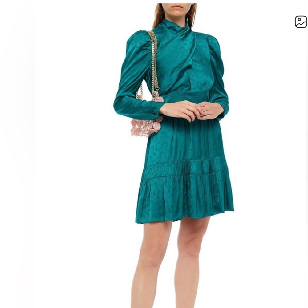 NWT Sandro Elegant Teal Dress